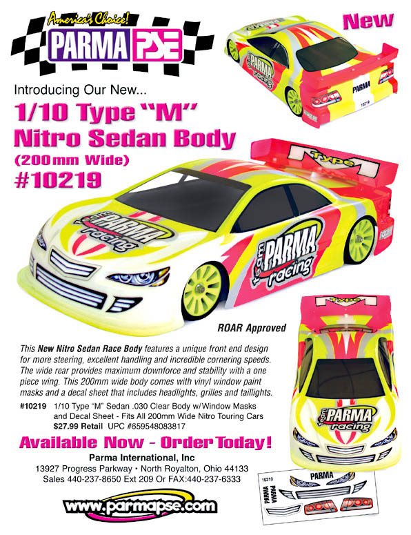 Parma PSE - 10219 - 200mm Type M, Nitro Sedan Body