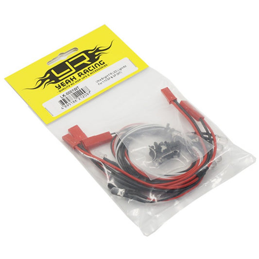 Yeah Racing - LK-0001WT - Ultra Bright F/R LED Light Kit for 1/10 EP & GP (WT) with Light Holders