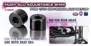 Hudy - 108928 - Alu Adj. Shim for 1/10 Off-Road Alu Set-Up - XRAY XB4