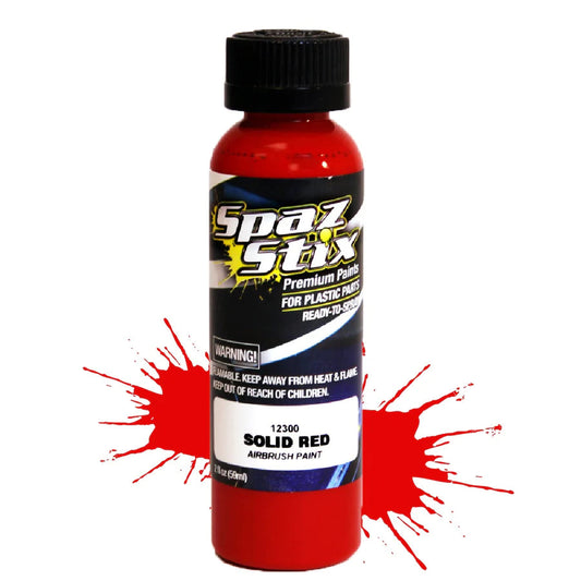 Spaz Stix - 12300 - Solid Red Airbrush (2oz)