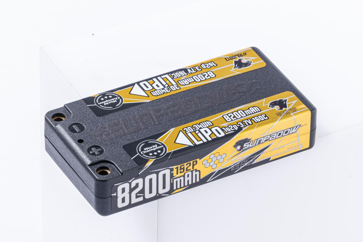 Sunpadow Champion Series 8200mAh-3.7V-1S2P-160C. *PRE-ORDER*