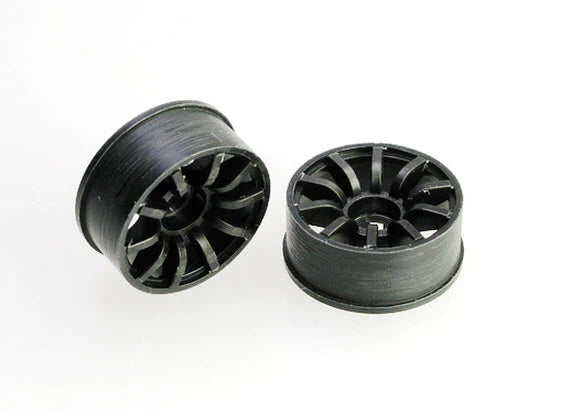 PN Racing Mini-Z 2WD Machine Cut 10 Spoke Front Wheel F0 Black