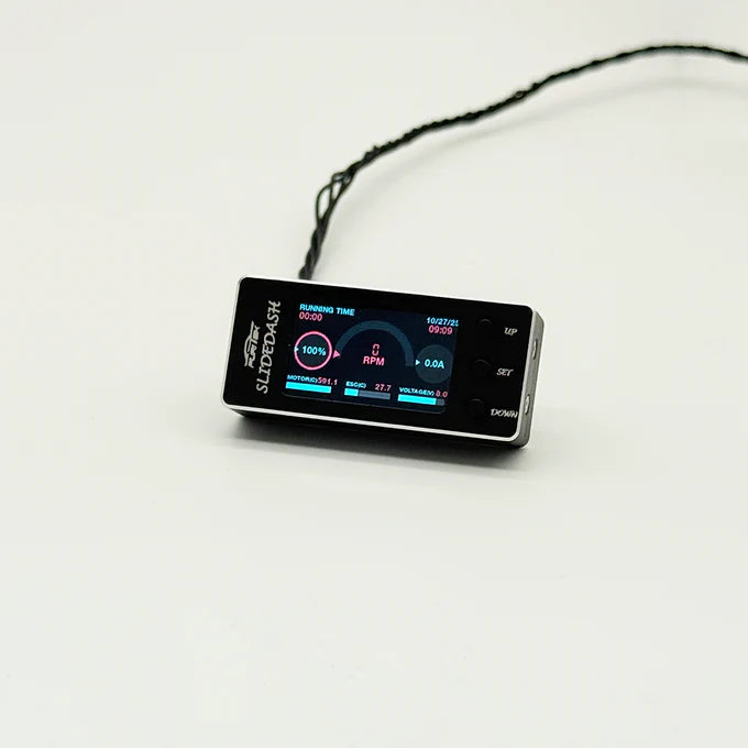 Furitek SlideDash OLED Display Telemetry & Config for PIXI 1/10 ESC – Black Edition (PRE-ORDER)