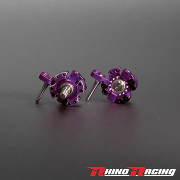 Rhino Racing SR Series Front Steering Aluminum Knuckle Set - BLUE RED PURPLE BLACK [Rhino Racing] RR-1405