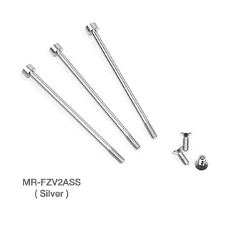 Muchmore - MR-FZV2ASS - FLETA Zx V2 Case & Timing cap Aluminum Screws Silver 6pcs