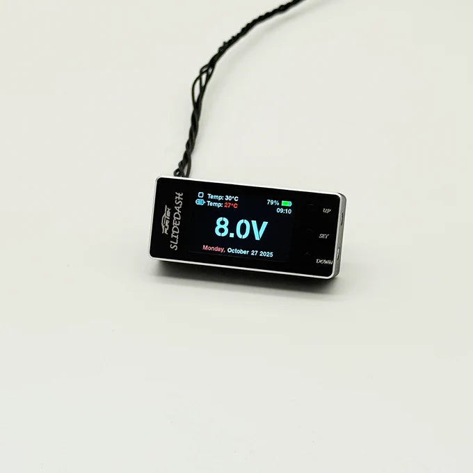 Furitek SlideDash OLED Display Telemetry & Config for PIXI 1/10 ESC – Black Edition (PRE-ORDER)
