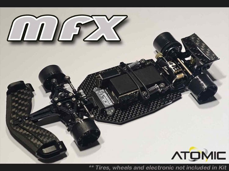 Atomic MFX 1:28 F1 CHASSIS KIT (W/ LEXAN BODY) Pre-order