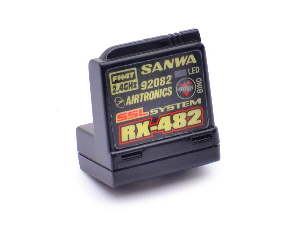 Sanwa - Sanwa 4-channel RX-482 Telemetry Receiver w/ built-in Antenna