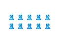 Tamiya - 53640 - 5mm ALUMINUM BALL NUT (BLUE)