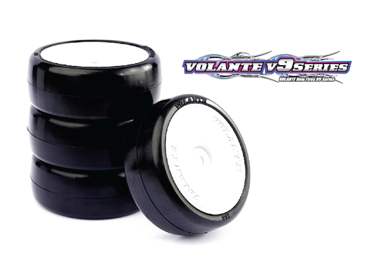 VOLANTE - V9X 28R-CP 1/10 TC Indoor Carpet Rubber Tire Pre-glued 4pcs