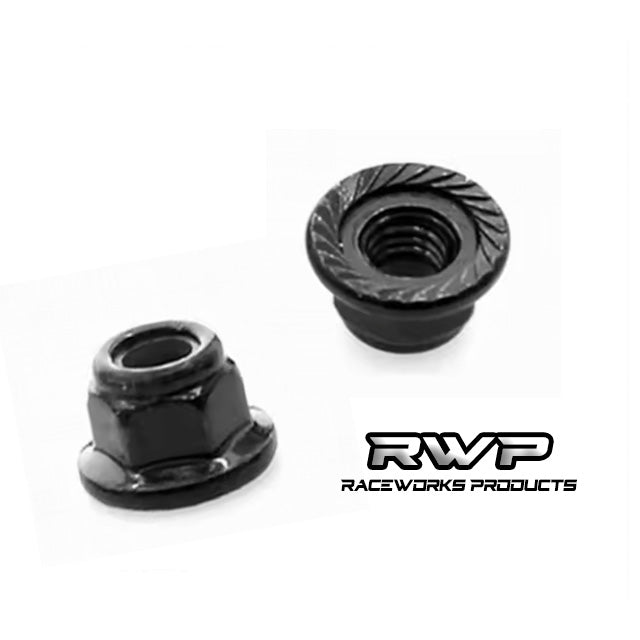 Raceworks RC Products - 7mm Race Wheel Nut Locking Serrated Nut (4PCS)