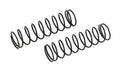 Team Associated - 81664 - 16mm Rear Springs, black 3.50 lb/in, L83, 10.25T, 1.5D