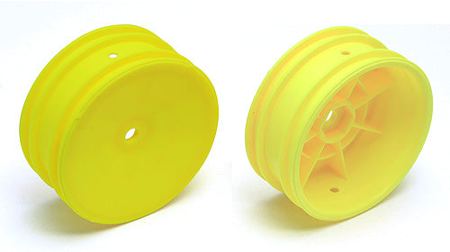 Team Associated - 9691 - 2WD Front Wheels, 2.2 in, 12 mm Hex, Yellow