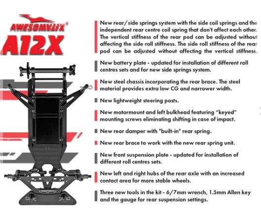 Awesomatix -  AWESOMATIX A12X 1/12TH PAN CAR KIT (Pre-Order)