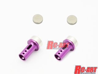 Rc-Art 6mm Aluminum Magnetic Body Mount – (Purple) – #ART2211