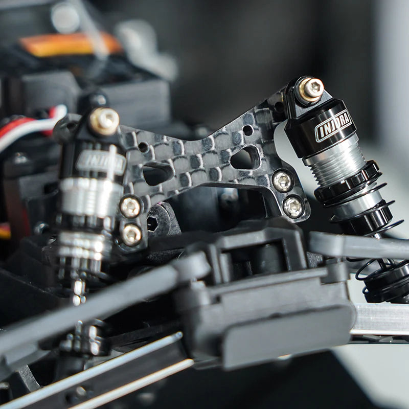 INJORA Carbon Fiber Shock Towers with Shock Mount Spacer for Losi Micro-B Micro-T