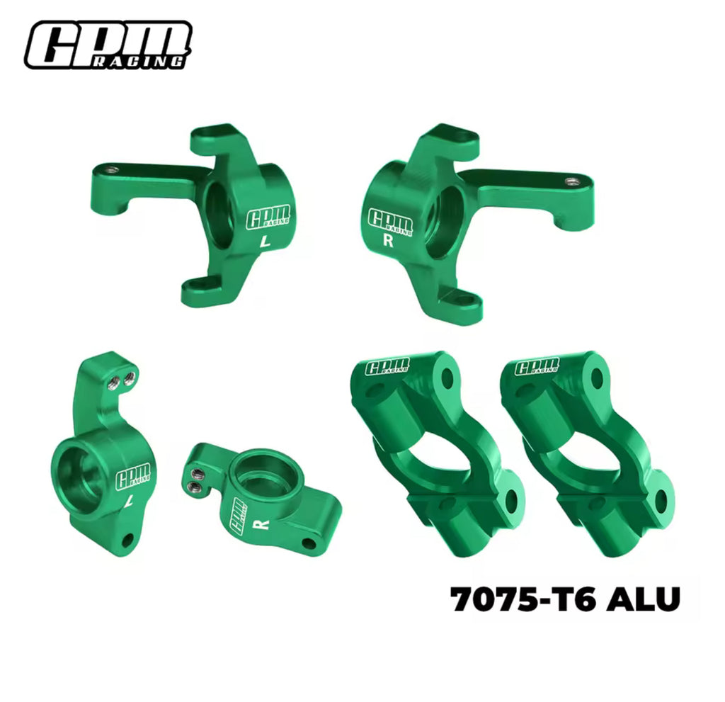 GPM Racing - TEAM LOSI MICRO-B 2WD BUGGY 7075 Alloy Front Caster Blocks & Front Spindles & Rear Hubs