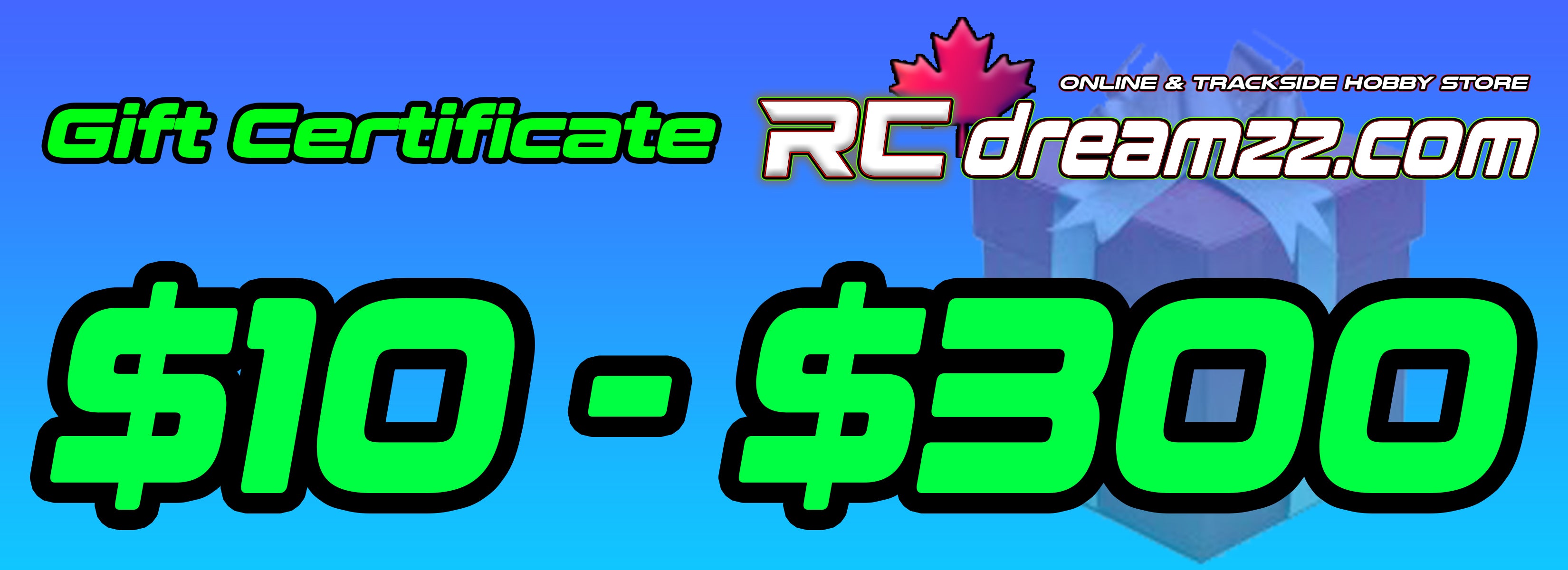 RCDreamzz.com Gift Card