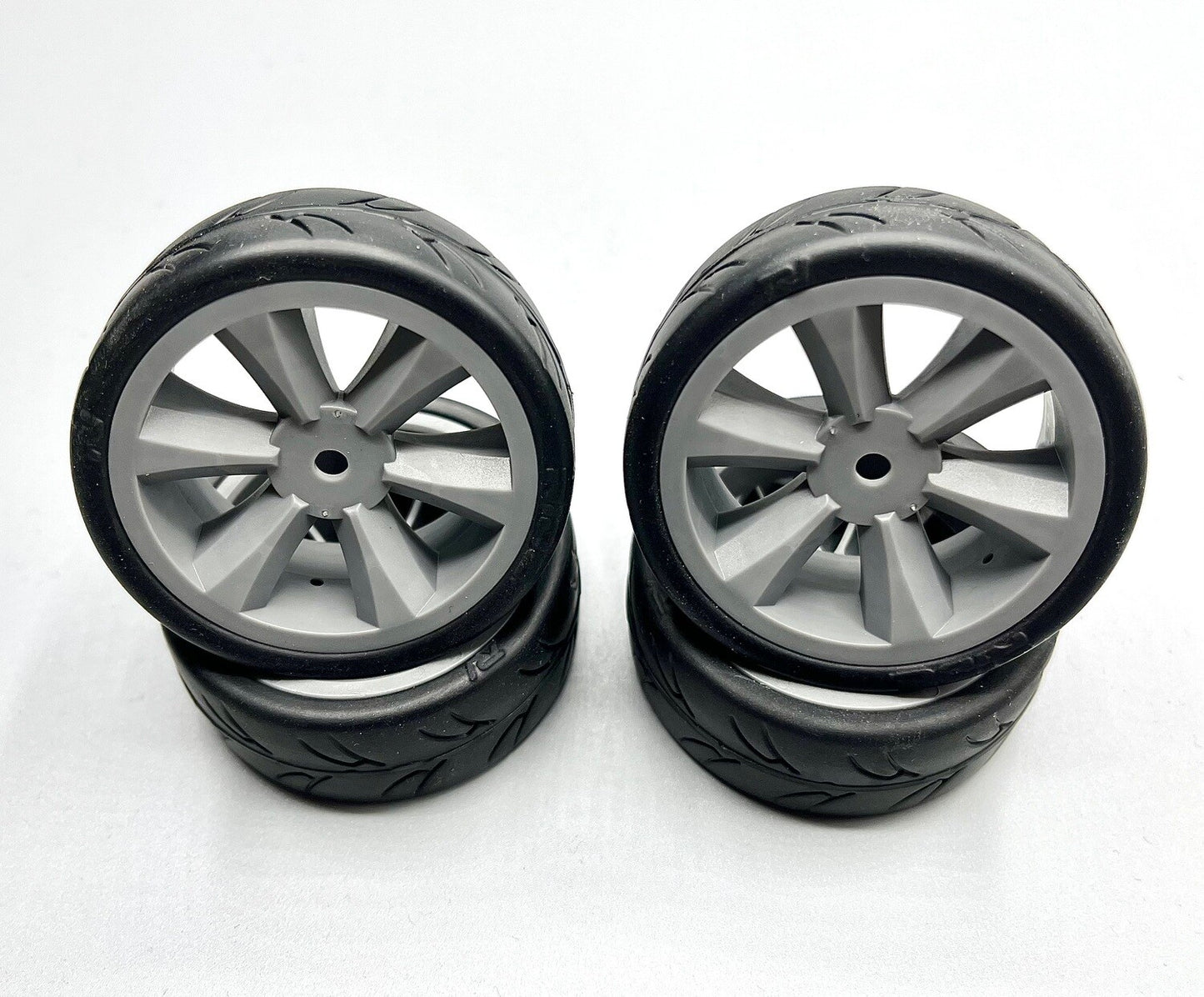 Gravity RC - USGT Belted Pre Glued Tires (Grey)