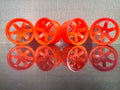 Sidewais.com RC DRIFT LAB TE37 Competition Wheels Orange 4PCS