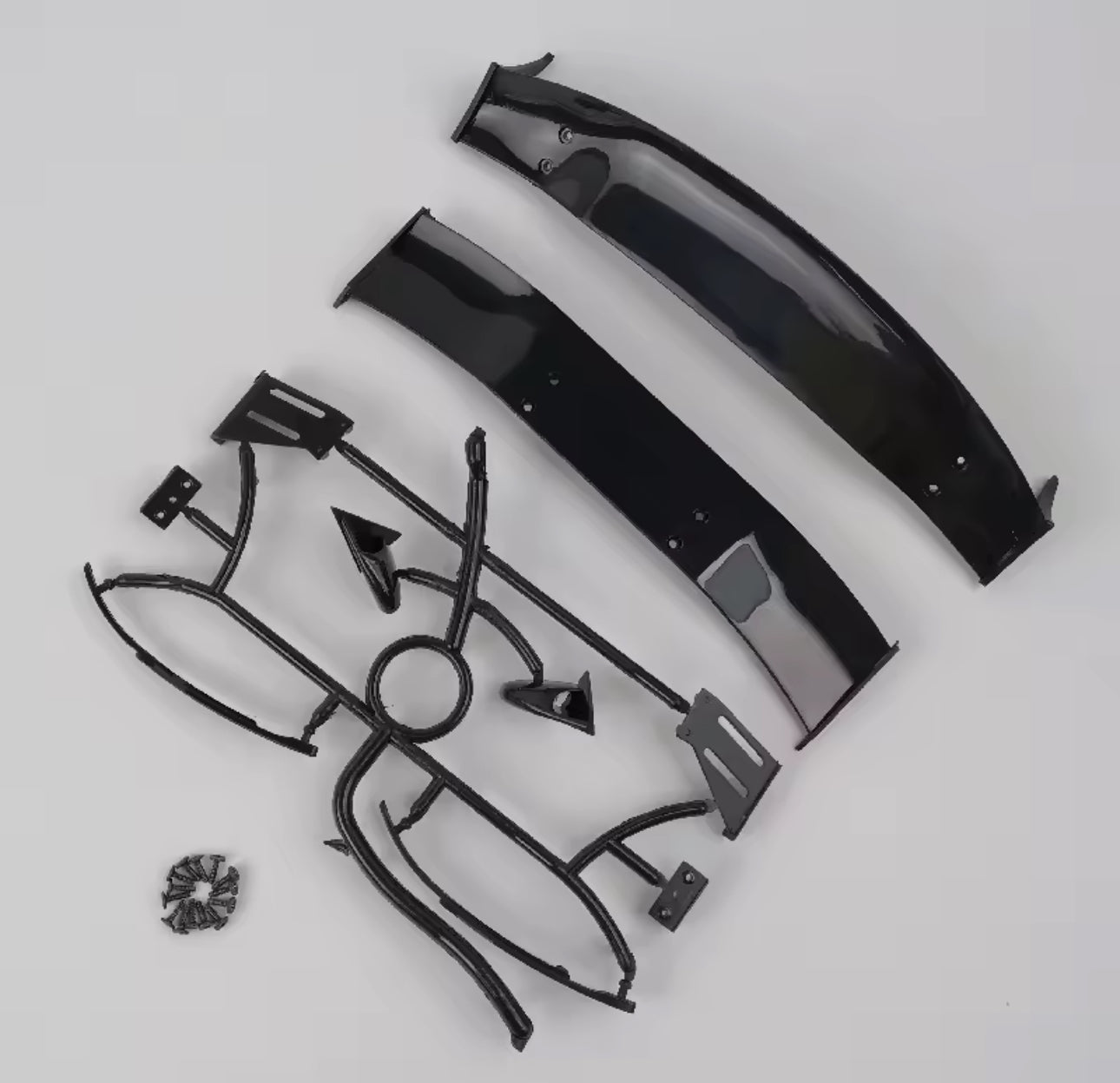 Raceworks RC Products Rear Wing Spolier, Side Mirrors and Wiper Kit