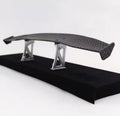 Raceworks RC Products Carbon Pattern Rear Spoiler 1 pc Silver w/ Stands For 1/10 Touring Drift Style 454