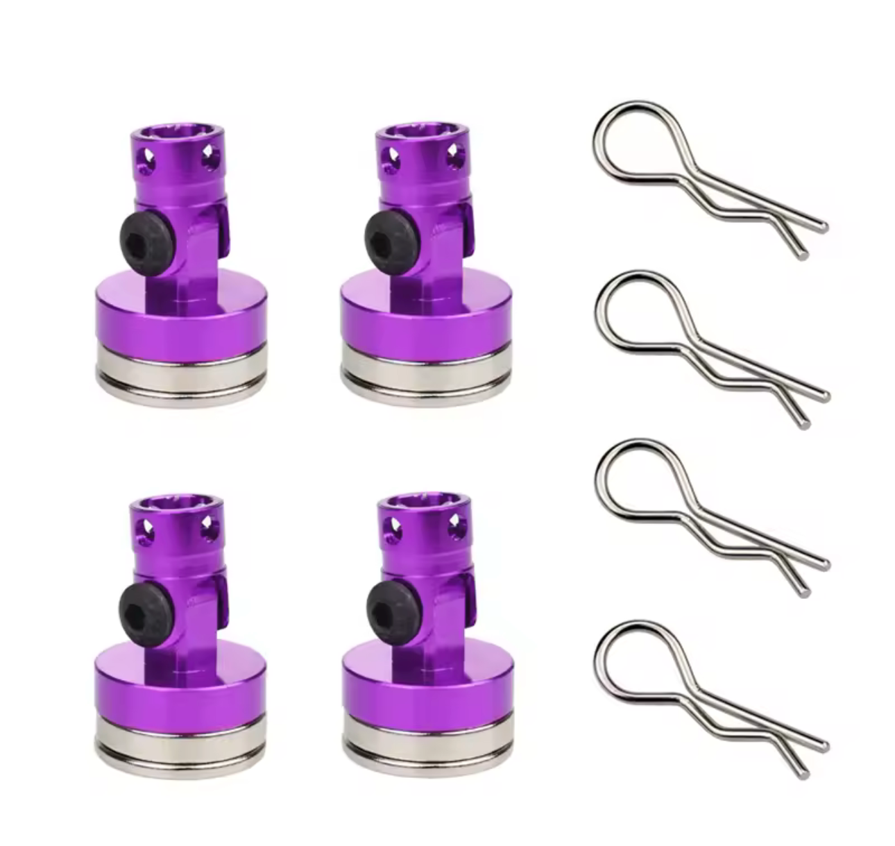 Raceworks RC Products Magnetic Swivel Body Mount Purple