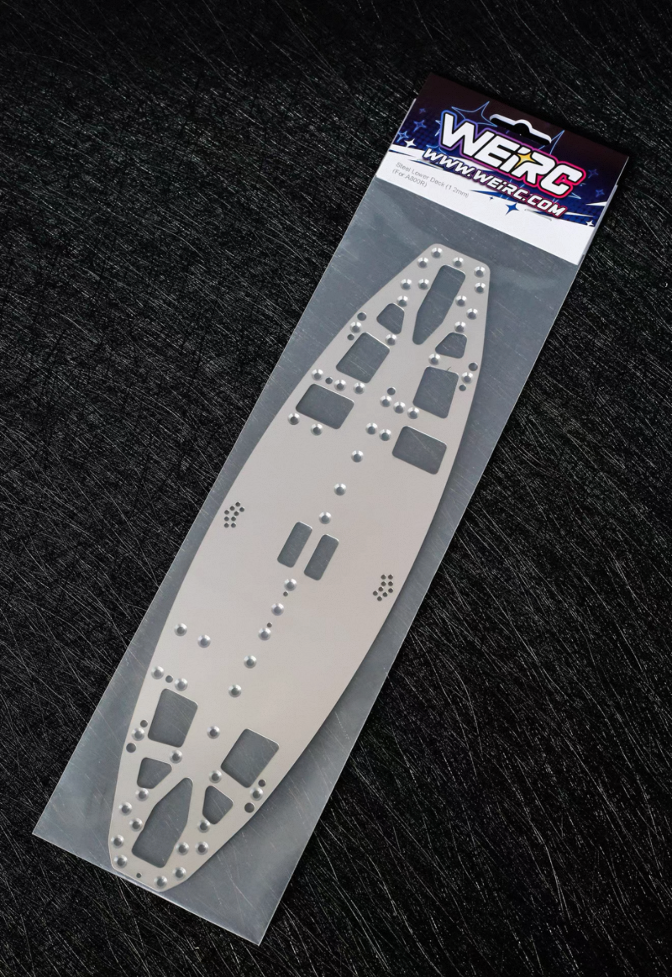 WeiRC Steel Chassis 1.2mm for Awesomatix A800R incl. Steel Screw Set