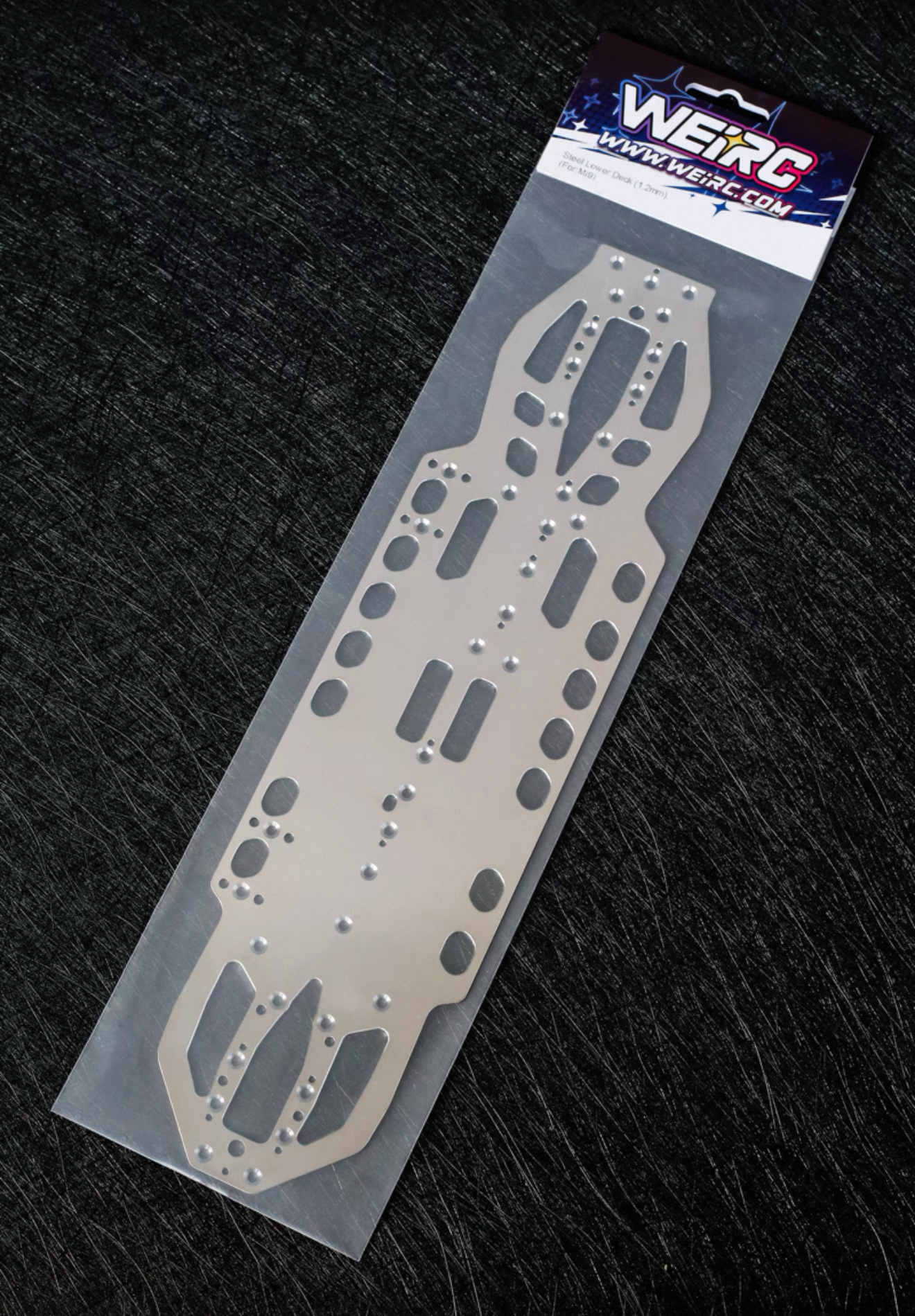 WeiRC Steel Chassis 1.2mm for Schumacher Mi9 incl. Steel Screw Set