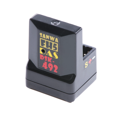 DASMIKRO DSK-492 V2 FH5 COMPATIBLE ANTENNA-FREE RECEIVER FOR SANWA FH-5 M17 MT-5 MT-R FHSS-5