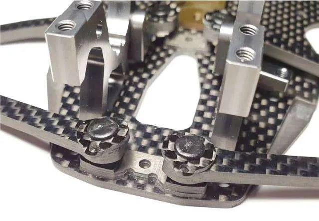 RC Maker HD Carbon Suspension Arm Clips for Awesomatix & Yokomo BD11