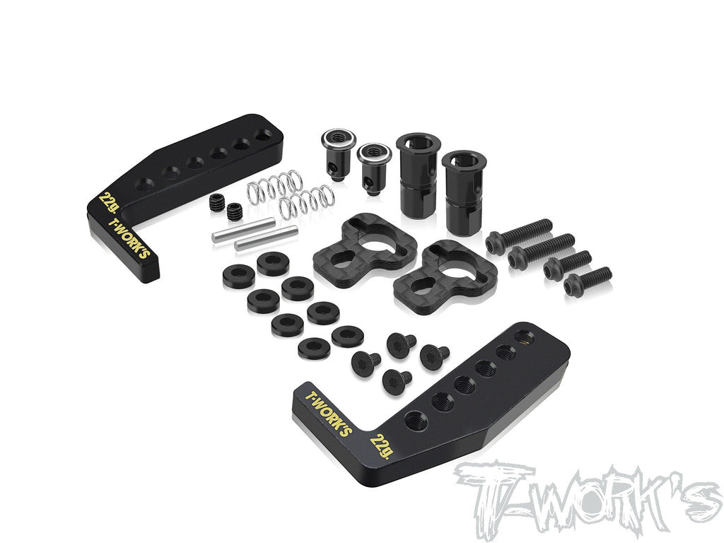T Works TE-257-A800-B Easy-Snap Brass Battery Holder Set ( For Awesomatix A800R )