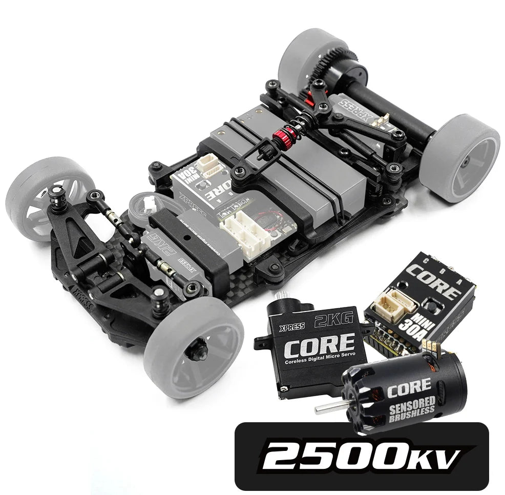 Xpress Pixel Z1 Pixel Z1 1/28 Competition Micro Racing Car Kit with Core Electronics (Pre-Order)