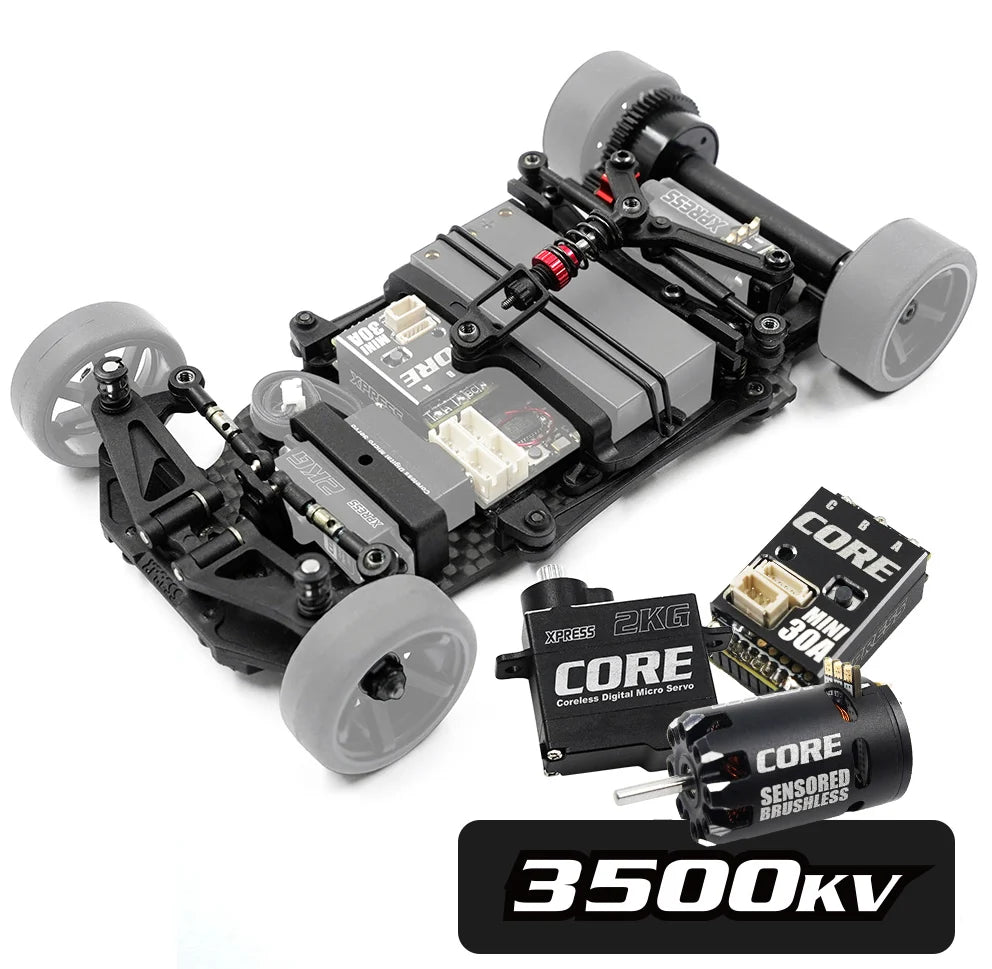 Xpress Pixel Z1 Pixel Z1 1/28 Competition Micro Racing Car Kit with Core Electronics (Pre-Order)