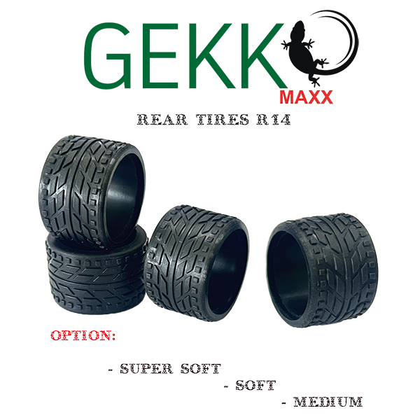 Gekko GKM-016-SS Gekko Maxx Rear Tires R14 (4pcs) SUPER SOFT