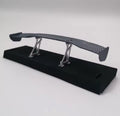 Raceworks RC Products Carbon Pattern Rear Spoiler 1 pc Silver w/ Stands For 1/10 Touring Drift Style 448