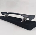 Raceworks RC Products Carbon Pattern Rear Spoiler 1 pc Silver w/ Stands For 1/10 Touring Drift Style 453