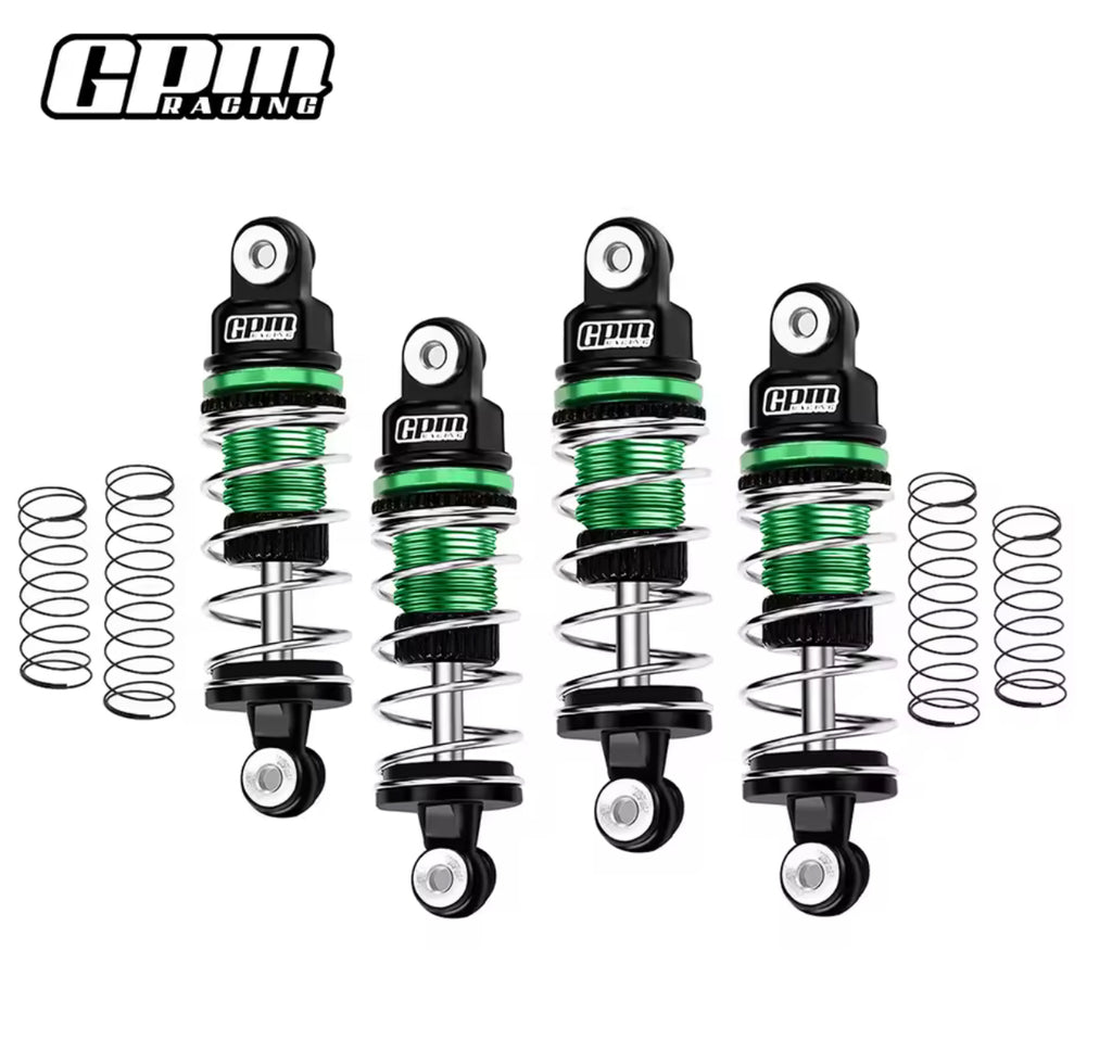 GPM Aluminum 6061 Alloy Front (32mm) & Rear (36mm) Shock Set for LOSI 1:24 Micro-B 2WD Buggy RTR-LOS00007 / 1:28 Micro-T 2S 2WD RTR Stadium Truck-LOS-1392 Upgrades