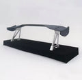 Raceworks RC Products Carbon Pattern Rear Spoiler 1 pc Silver w/ Stands For 1/10 Touring Drift Style 460