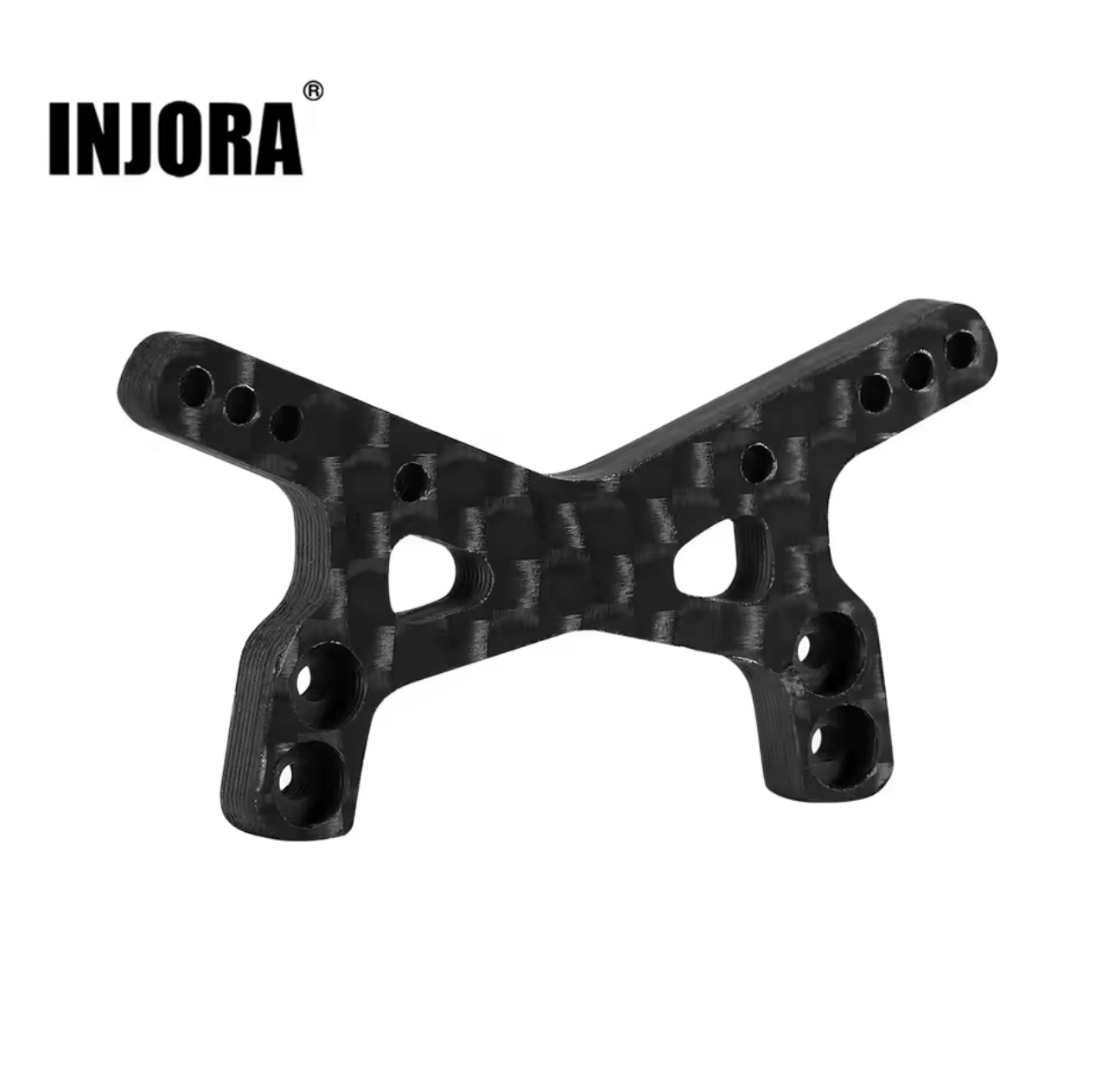 INJORA Carbon Fiber Shock Towers with Shock Mount Spacer for Losi Micro-B Micro-T