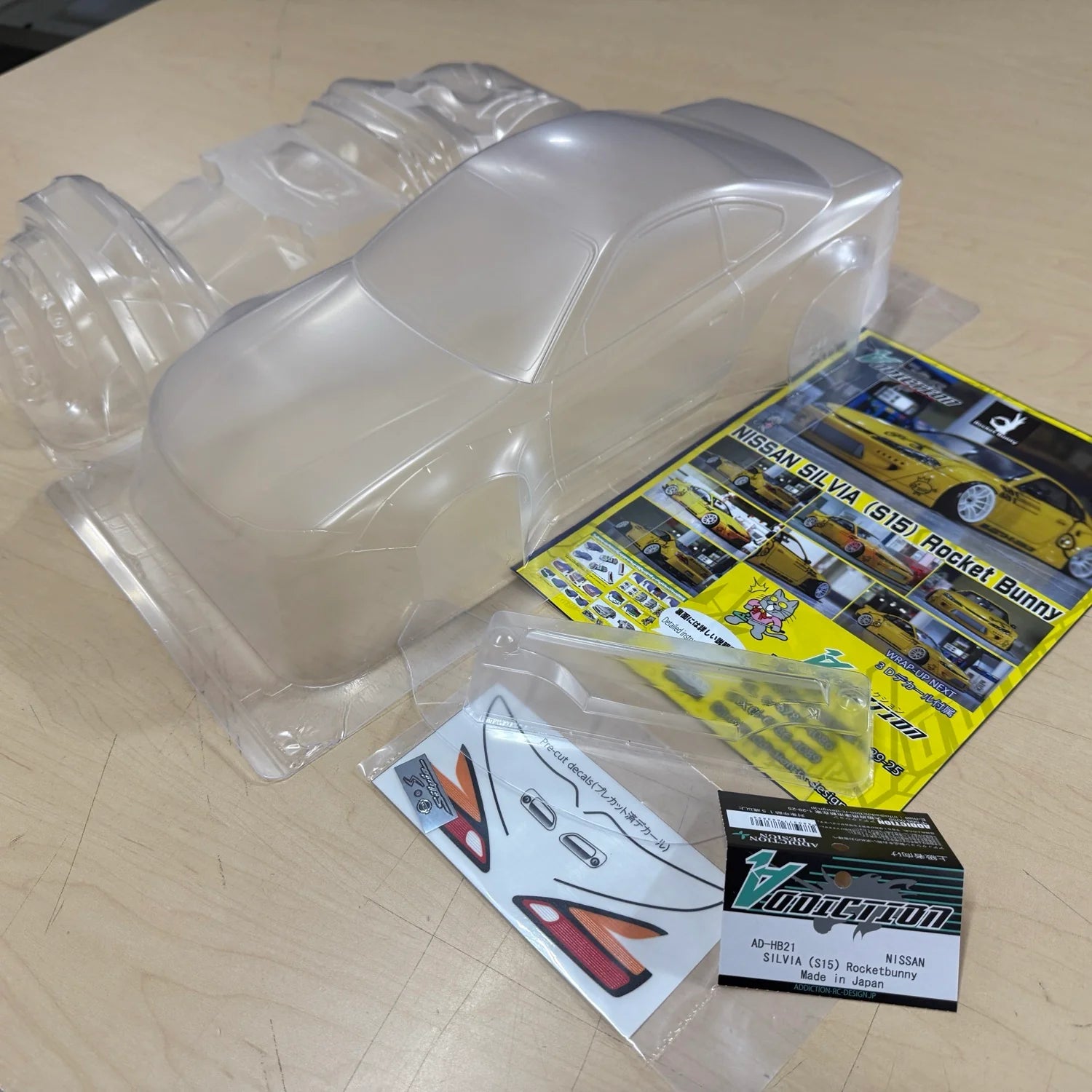 Addiction RC Nissan S15 Silvia Rocket Bunny w 3D DECALS [Addiction] AD-HB21