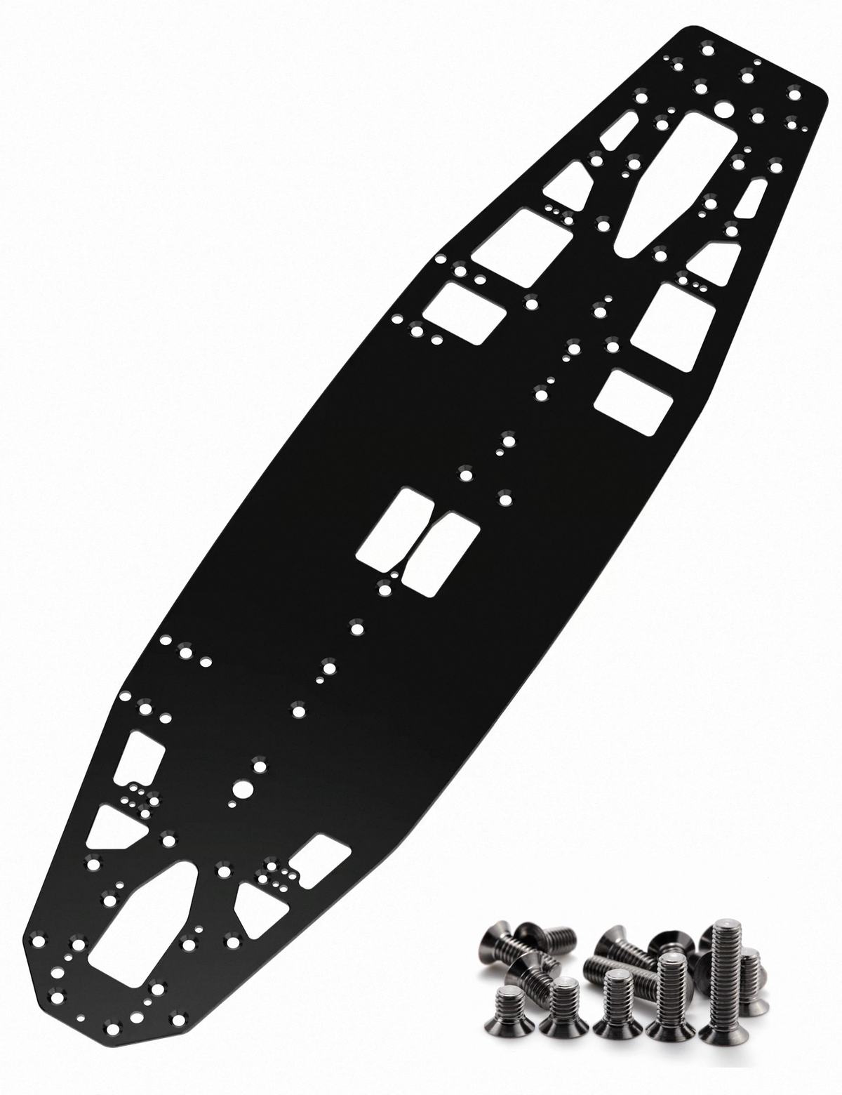 WeiRC DLC Steel Chassis Schumacher Mi10 w/ Screw Set