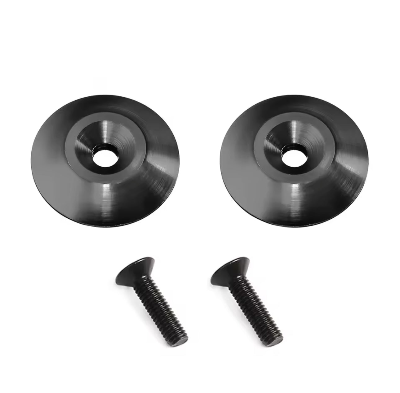 Raceworks RC Products - Aluminum Race Wing Button (2 PCS) (Black)