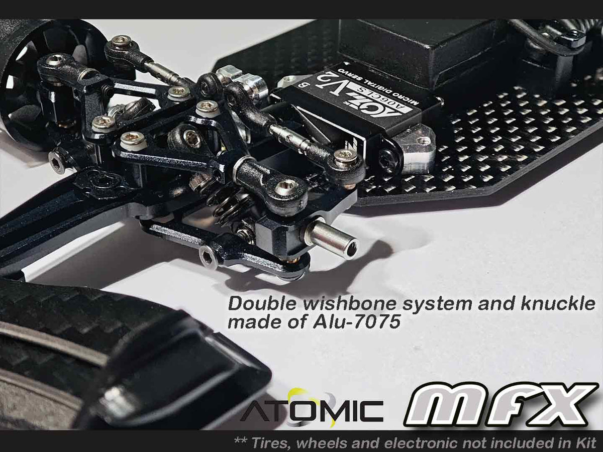 Atomic MFX 1:28 F1 CHASSIS KIT (W/ LEXAN BODY) Pre-order