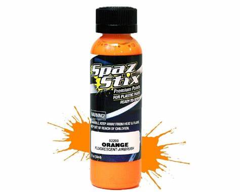 Spaz Stix - 02200 - Orange Flourescernt - Airbrush (2oz)