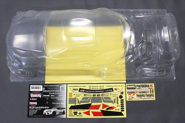 Pandora RC – Toyota GR Supra A90 Gt4 Body Shell – (Clear) – #PAB-3202