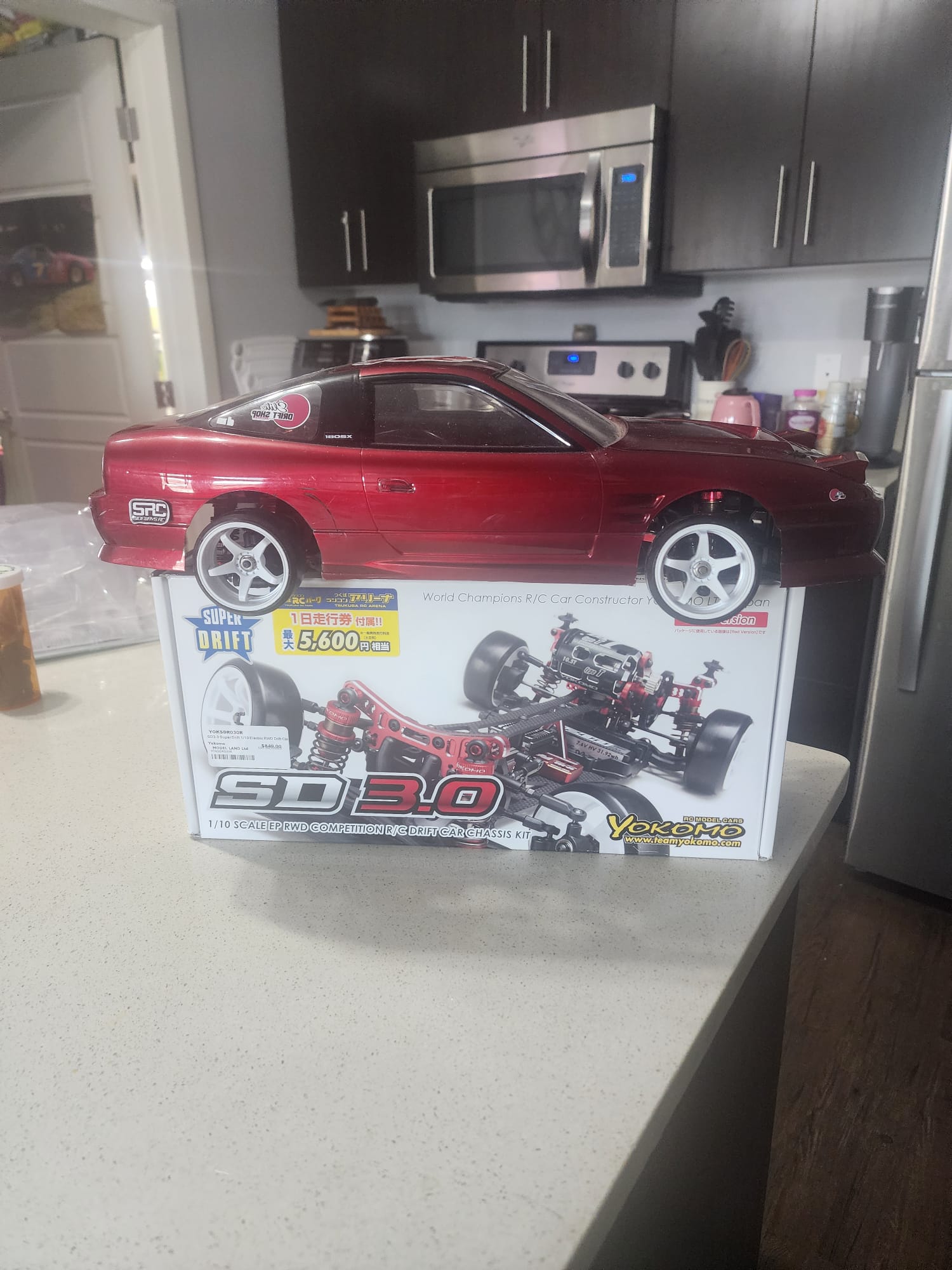 Yokomo SD 3.0 Red with Hobbywing D10 and Yokomo Gyro and Servo