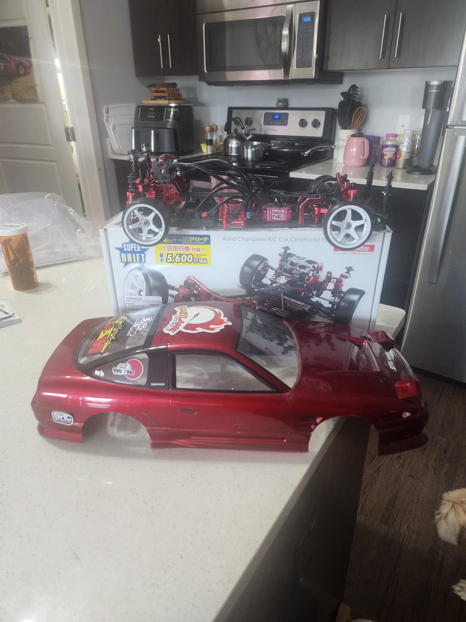 Yokomo SD 3.0 Red with Hobbywing D10 and Yokomo Gyro and Servo