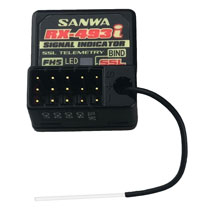 Sanwa - Sanwa 4-channel RX-493i Receiver for M17/MT-5 - Coaxial Antenna