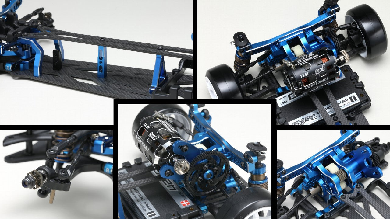 Yokomo 1/10 Super Drift SD3.0 Blue Limited Edition 2WD Drift Car Assemble Kit EP